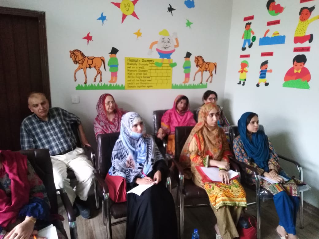 Orientation session conducted for newly inducted teachers by Sqn Ld (R) Abbas Ali (HOD Academics & Training) .  Forces School and College System B17 Campus, Islamabad